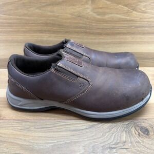 Red Wing Comfort Pro Womens 8.5 B Safety Toe Brown Leather Slip On Work 2308